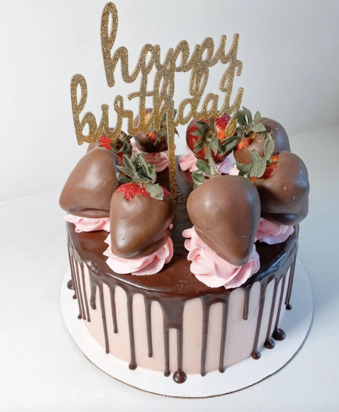 Chocolate Covered Strawberry Cake